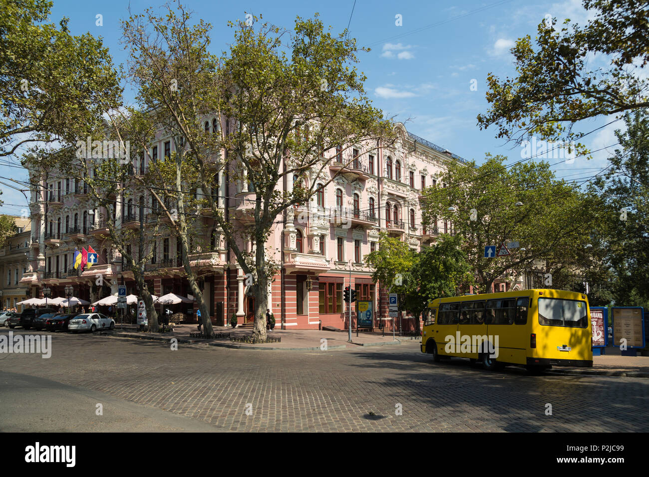Odessa, Ukraine, Hotel Bristol im historischen Stadtzentrum Stockfoto