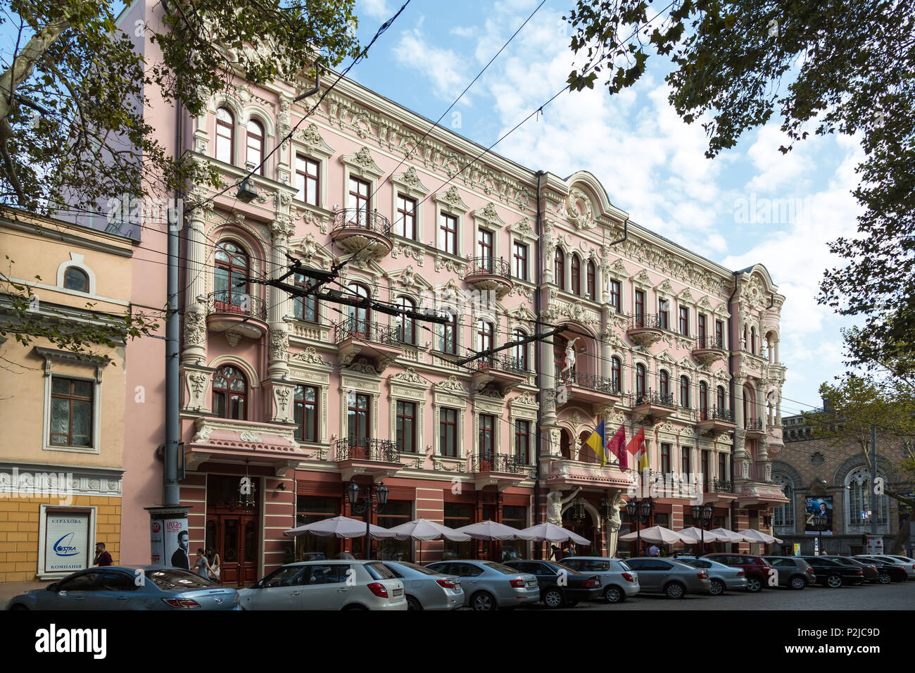 Odessa, Ukraine, Hotel Bristol im historischen Stadtzentrum Stockfoto