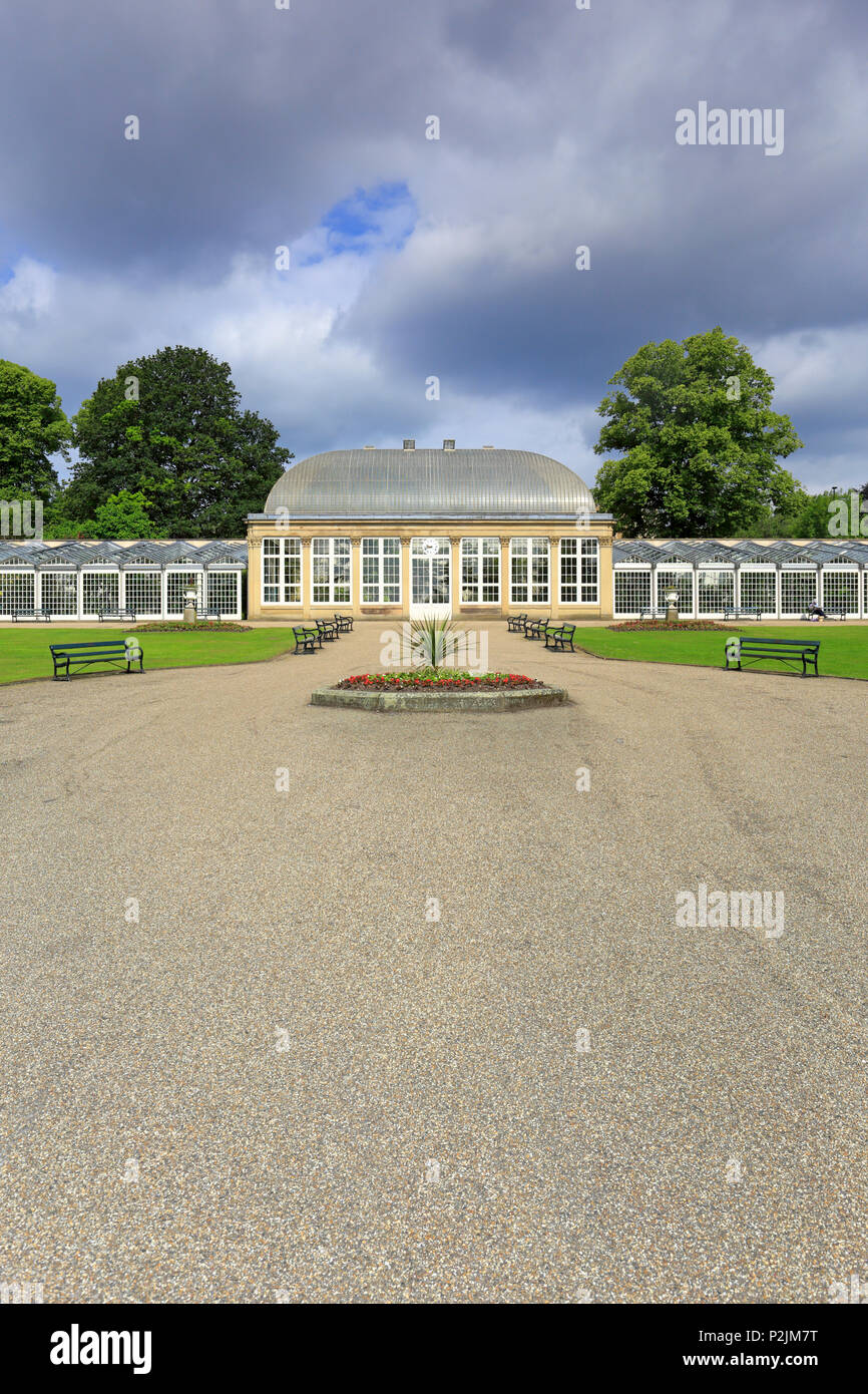 Sheffield botanischen Garten Pavillons, Sheffield, South Yorkshire, England, UK. Stockfoto