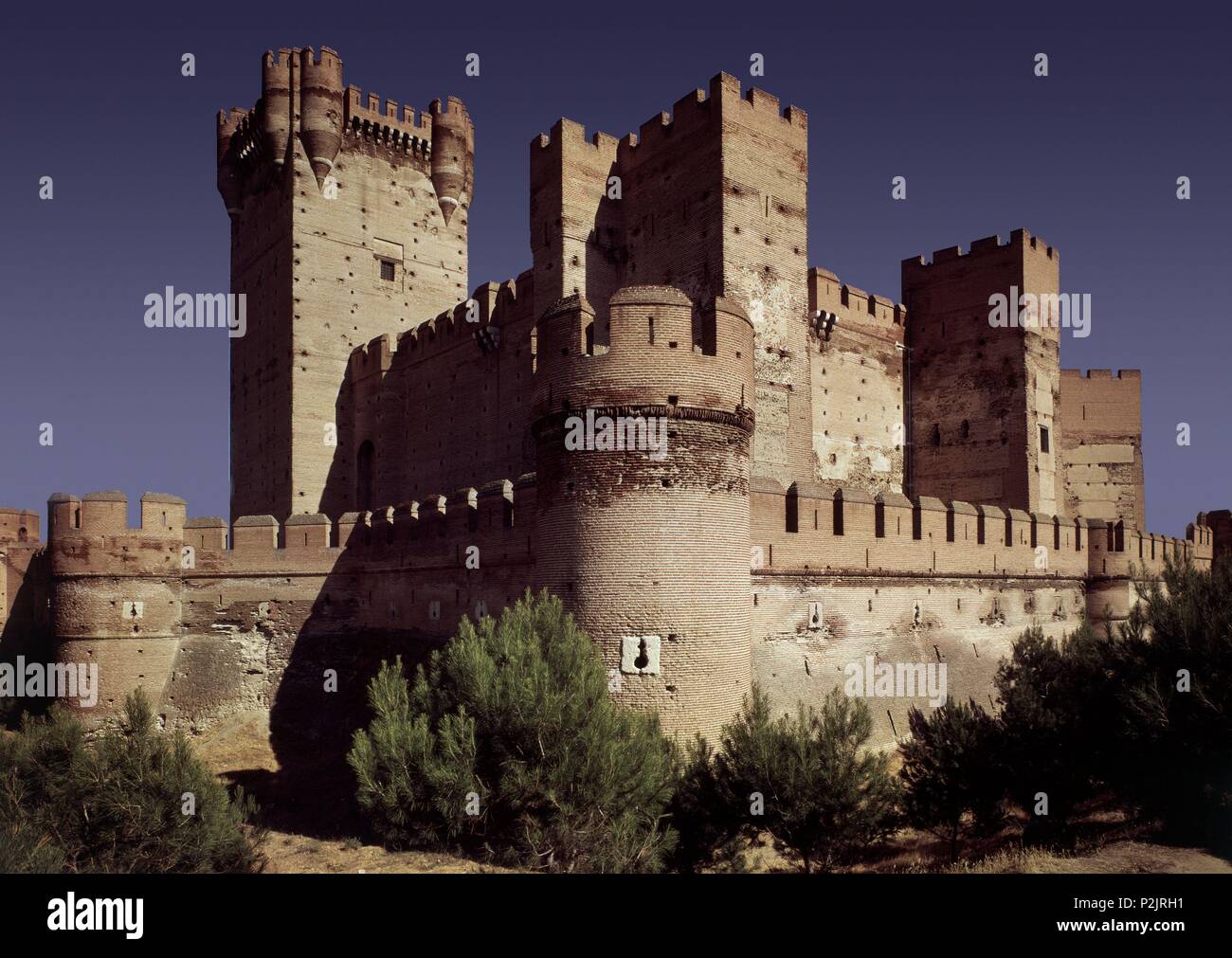 Schloss von La Mota. Zwischen dem 13. und 15. Jahrhundert gebaut. Medina del Campo. Die Provinz Valladolid. Lage: CASTILLO DE LA MOTA, Medina del Campo, SPANIEN. Stockfoto