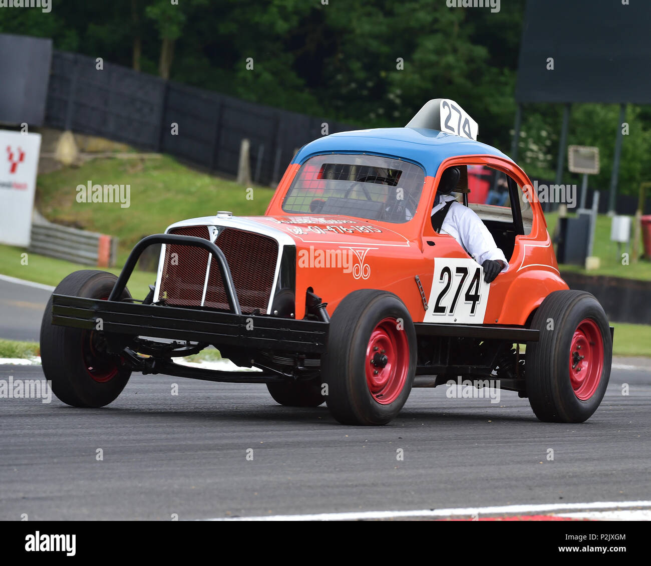 BriSCA Erbe Stock Car, BriSCA, Britische lager Auto Association, American Speedfest VI, Brands Hatch, Juni 2018, Automobile, Autosport, Brands Hatch Stockfoto