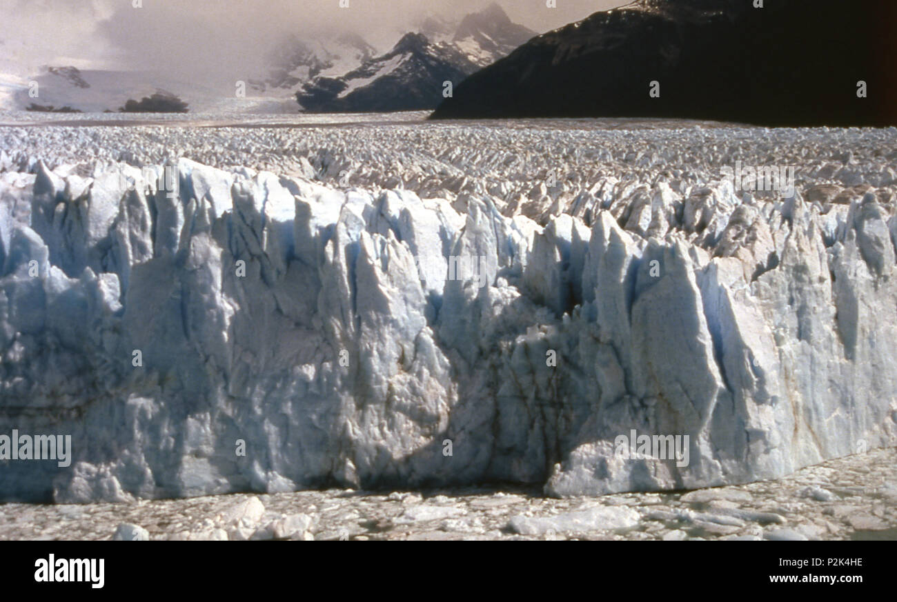 Der Gletscher Perito Moreno, Lago Argentino, Patagonien, Argentinien 1997 Stockfoto