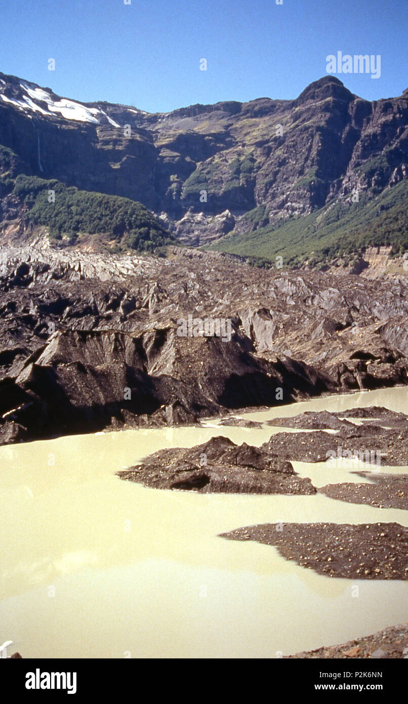 Ahuel Huapi Nationalpark, Tronador Hill, Gletscher, Argentinien 1997 Stockfoto