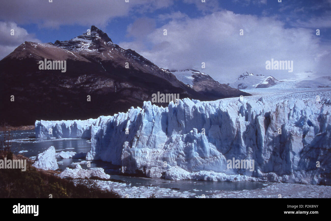 Der Gletscher Perito Moreno, Lago Argentino, Patagonien, Argentinien 1997 Stockfoto