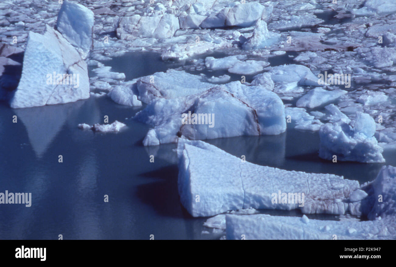 Der Gletscher Perito Moreno, Lago Argentino, Patagonien, Argentinien 1997 Stockfoto