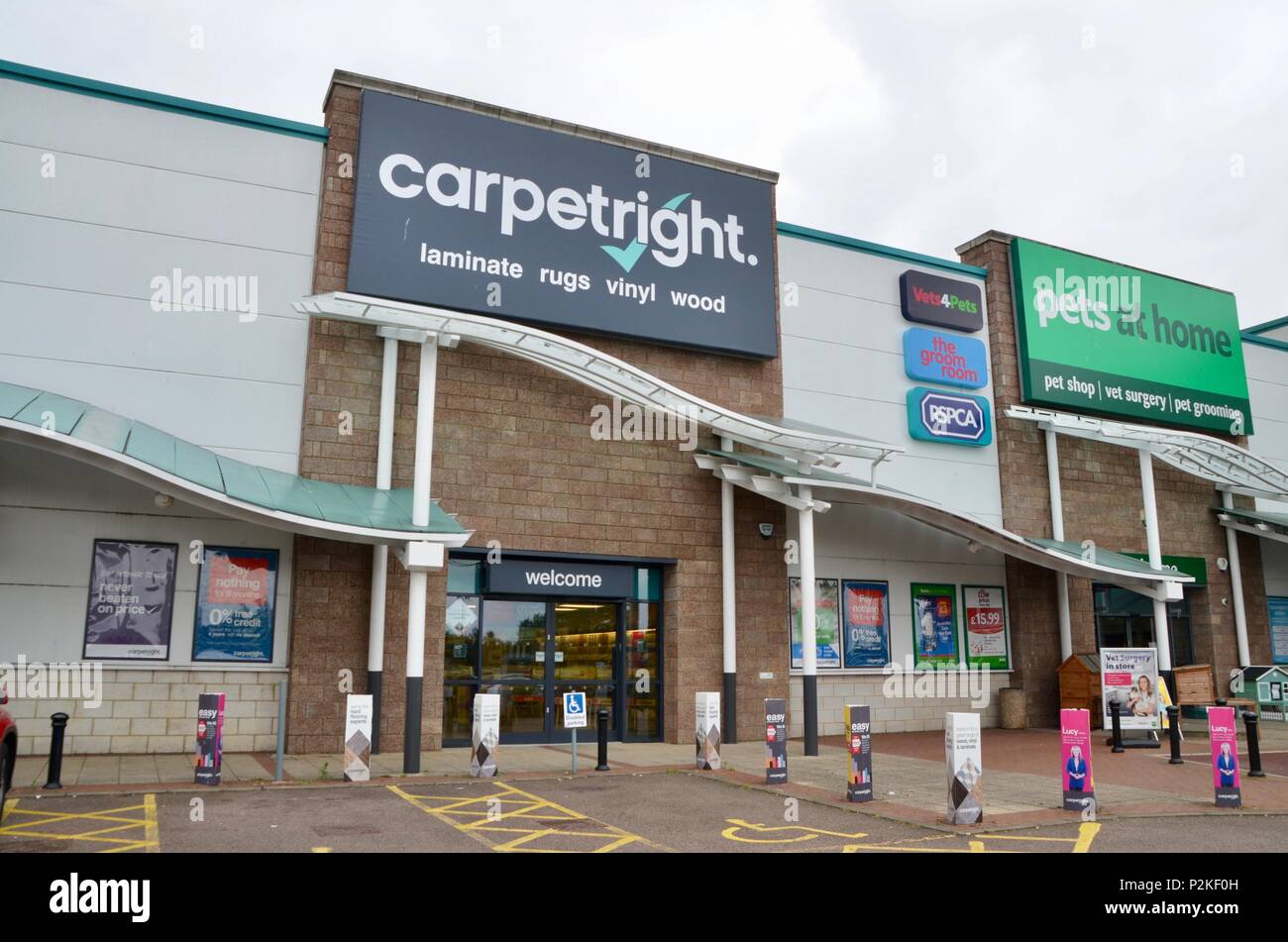 Carpetright store in Friern Barnet Retail Park North London Stockfoto