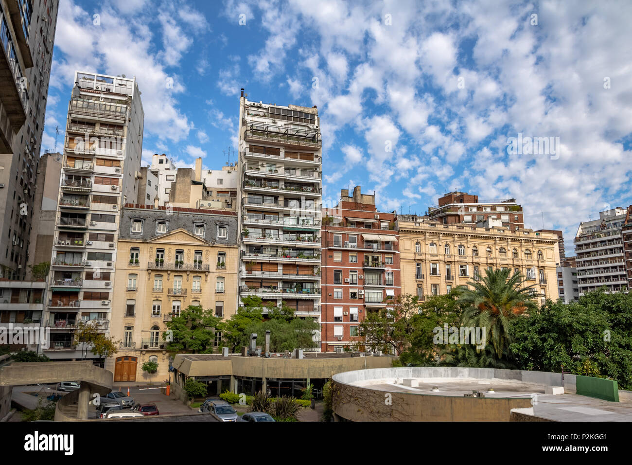 Gebäude im Viertel Recoleta, Buenos Aires, Argentinien Stockfoto