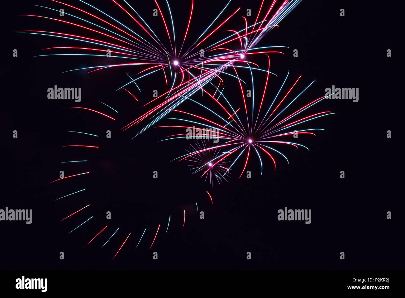 buntes Feuerwerk Stockfoto