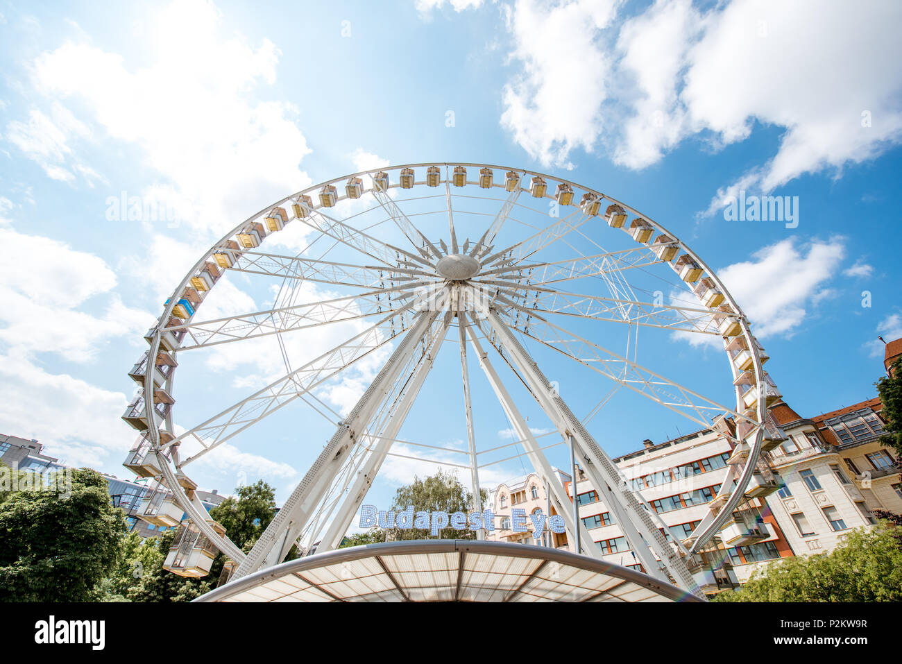 Budapest eye Riesenrad Stockfoto