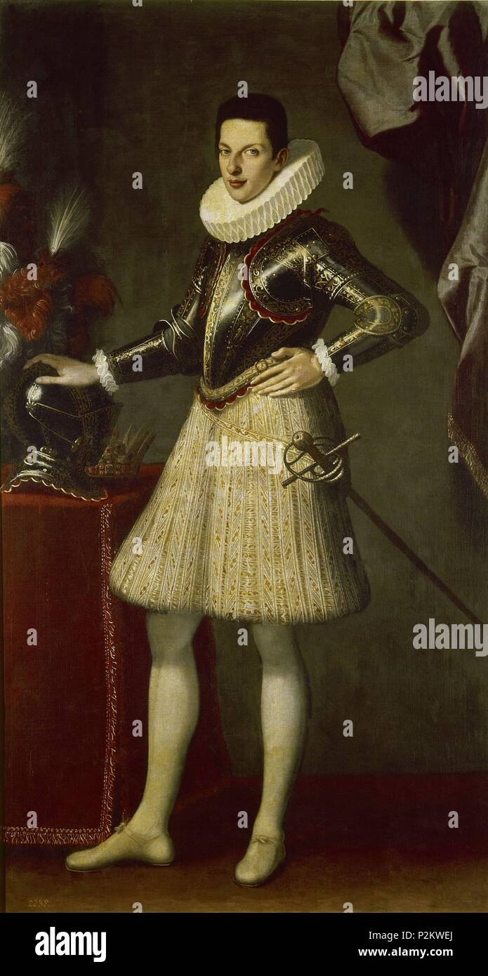 Italienische Schule. Cosimo II de' Medici, Großherzog der Toskana. Cosme II Gran Duque de Toscana. Öl auf Leinwand (200 x 108 cm). Madrid, El Prado. Autor: Cristofano Allori (1577-1621). Lage: Museo del Prado - PINTURA, MADRID, SPANIEN. Stockfoto