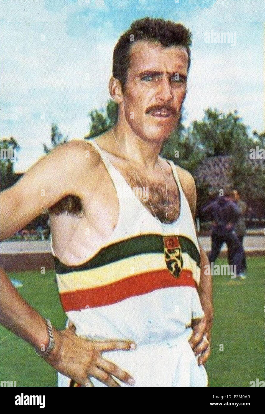 . CAMPIONI dello Sport 1969/70 - n.51 - ROELANTS - BELGIO - ATLETICA LEGGERA. 1968. Unbekannt 32 Gaston Roelants 1968 Stockfoto