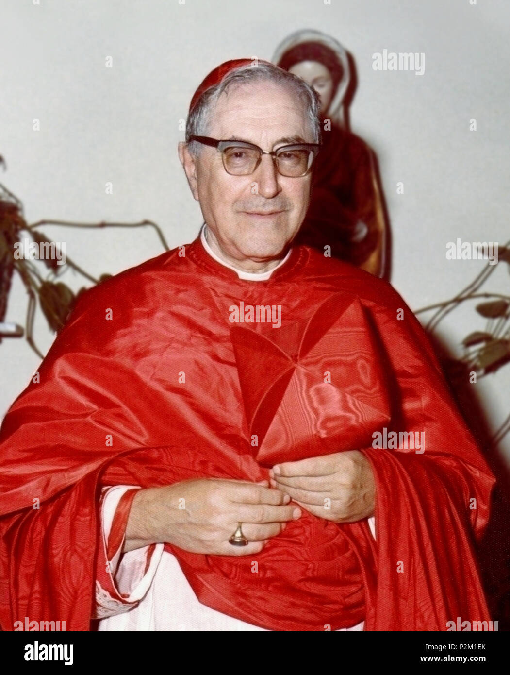 . Italiano: Il Cardinale Giuseppe Siri eine Genua intorno al 1975. ca. 1975. Unbekannt 37 Giuseppe Siri, arcivescovo di Genova Stockfoto