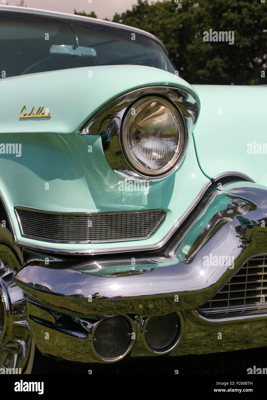 Yate, Bristol, England - 10. Juni 2018: American Car Show - "Pre' 50". Die Show für Enthusiasten aller klassischen amerikanischen Fahrzeuge. Credit: Anna Jastrzeb Stockfoto
