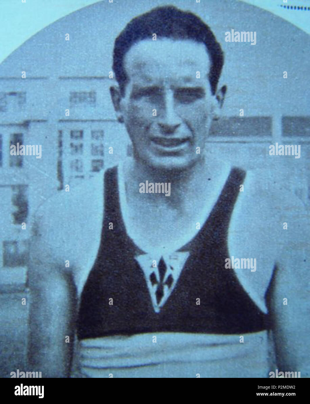 . Englisch: Nello Bartolini in einer Pause von einem Training in Italien in den 1930er Jahren. 1930er Jahre. Unbekannt 64 Nello Bartolini Stockfoto