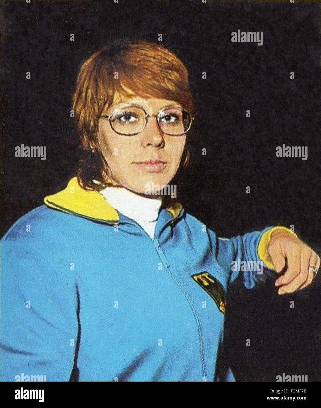 . München/MONACO '72 - PANINI - Figurina n. 120 - ROSENDAHL - BRD - ATLETICA LEGG.-Rec. ca. 1972 oder früher. Panini 38 Heide Rosendahl cr Stockfoto