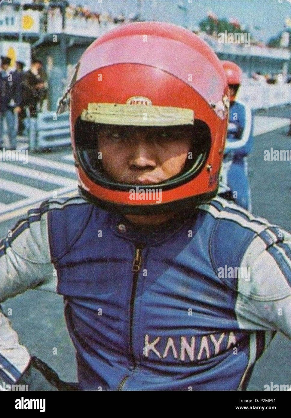. CAMPIONI dello Sport 1973/74 - Figurina n. 211 - KANAYA - GIAPPONE - MOTOCICLISMO - Rec. 1973 oder früher. Unbekannt 39 Hideo Kanaya c 1973 Stockfoto