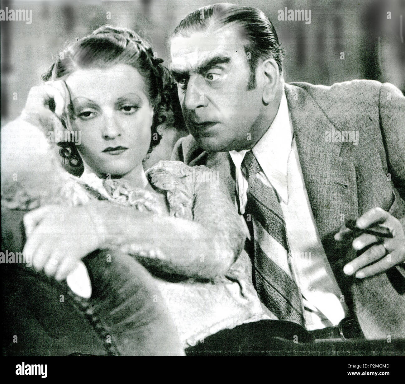 . Italiano: Barbara Monis ed Arturo Falconi in Una scena de' Joe il Rosso" (Matarazzo, 1936. 12 August 2014, 19:19:02. Unbekannt 44 Joerosso 5 Monis + Falconi Stockfoto