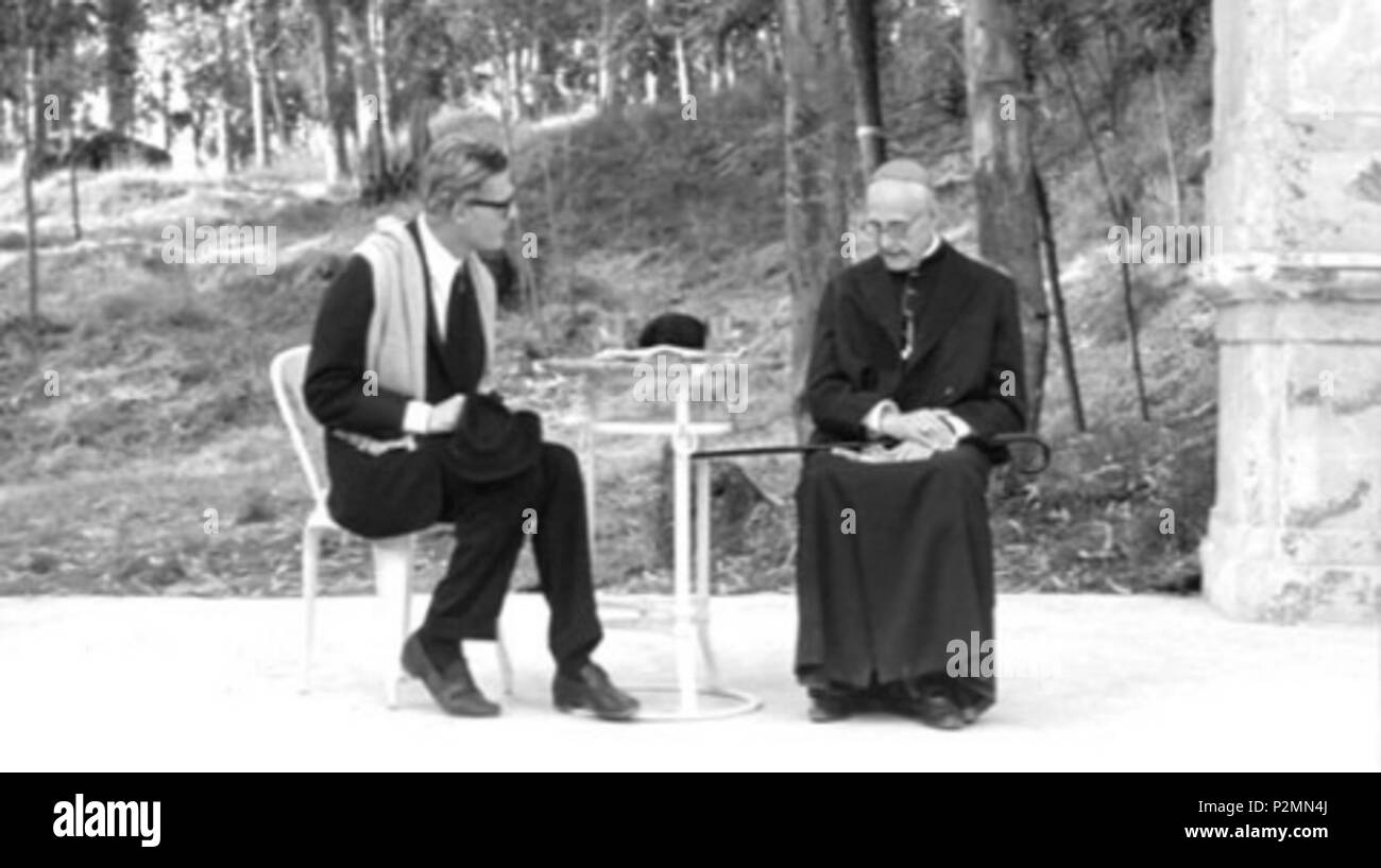 . Italiano: Screenshot del film 8½ (1963) Magyar: Képkocka eine "8 ½" cím? Filmb?l. 1963. Federico Fellini 66 Nyolcesfel 7 Stockfoto