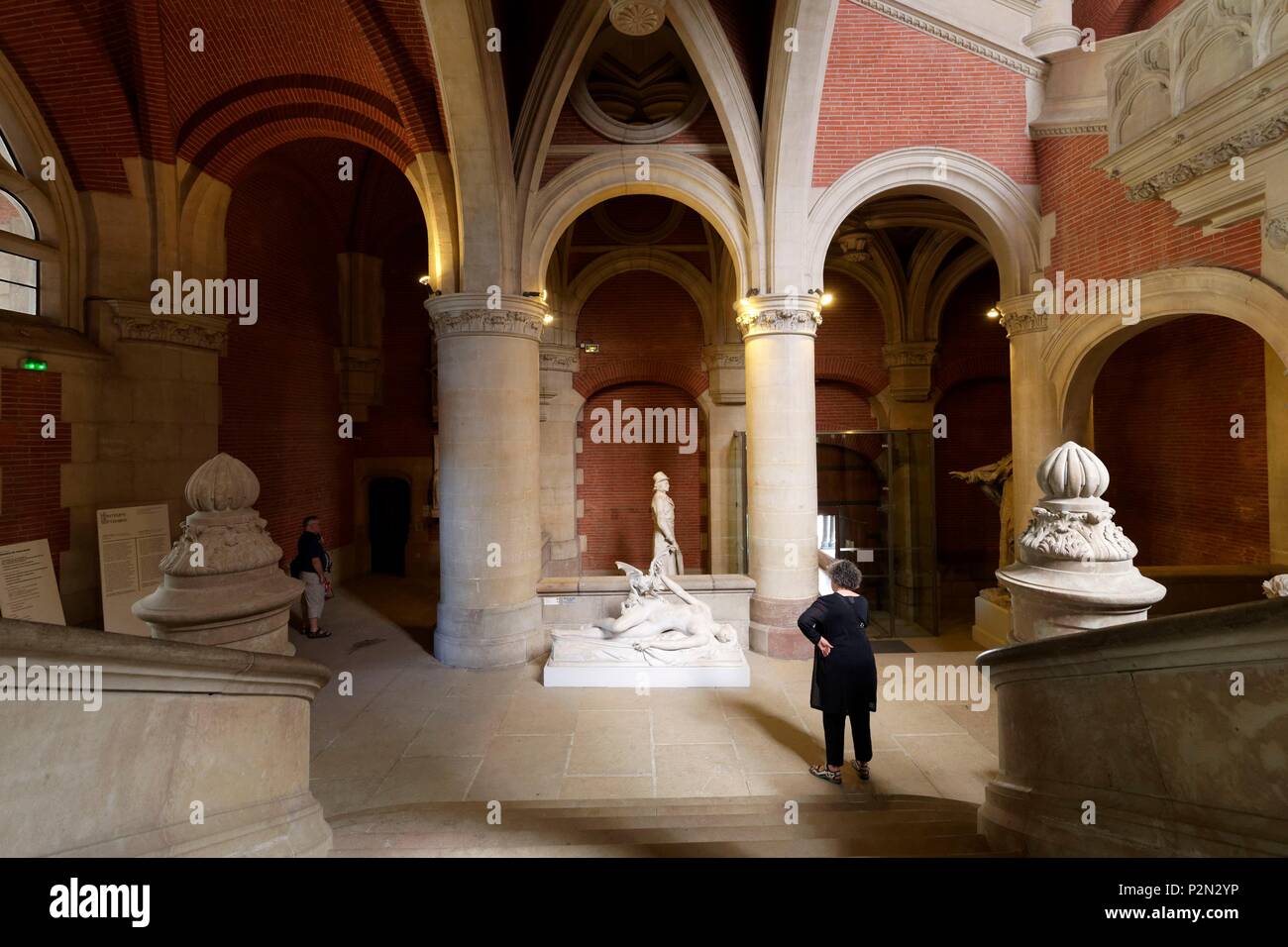 Frankreich, Haute Garonne, Toulouse, Augustins Museum im ehemaligen Augustiner Kloster, Darcy Treppe, der Alptraum vom Bildhauer Eugene Thivier (1845-1920) Stockfoto