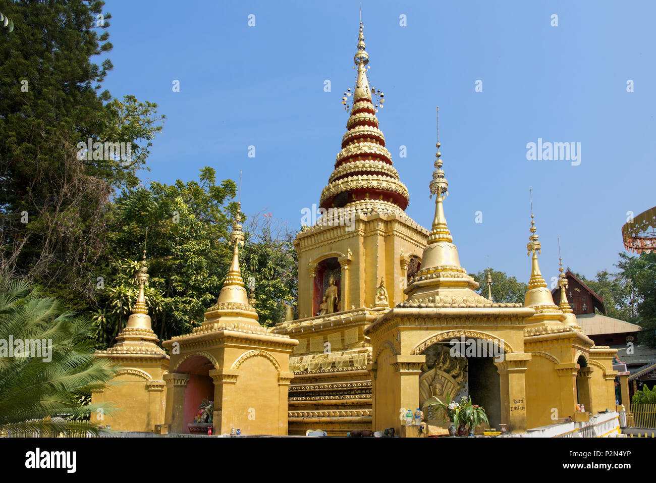 Wat Pa Kham Tempel Pai Stadt Mae Hong Son Provinz Northern Thailand Stockfoto