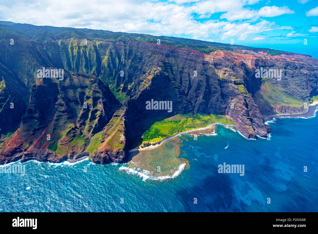 Napali Küste Kauai Hawaii Stockfoto