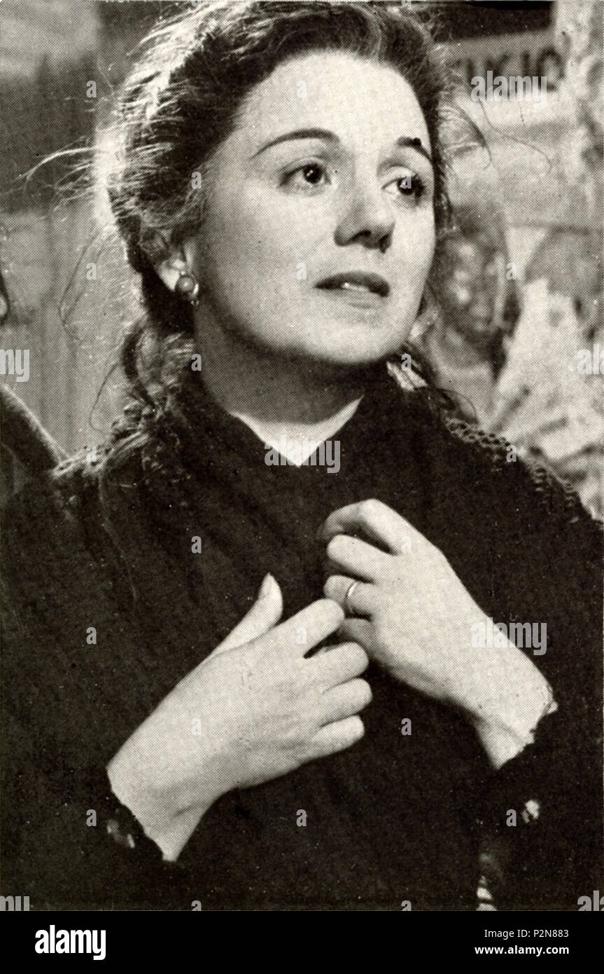 . Foto von Cineguida 1954. 1954. Indeciso42 an das italienische Projekt. 19 Clelia Matania Stockfoto