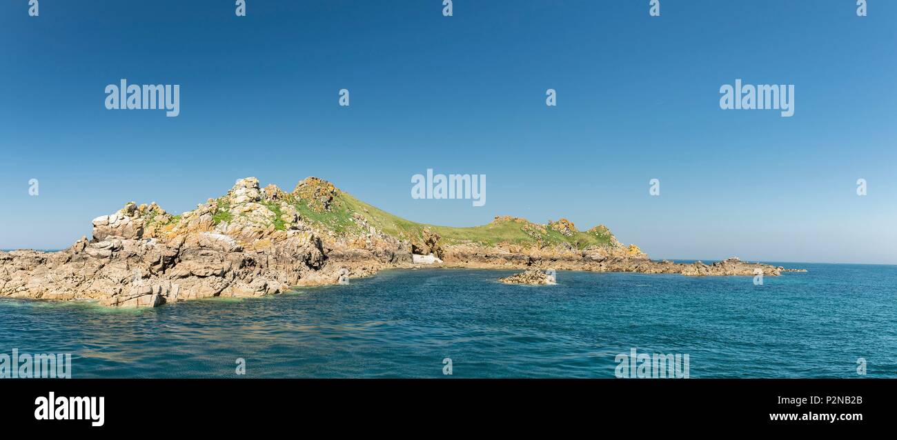 Frankreich, Cotes d'Armor, Perros Guirec, das Naturschutzgebiet der sieben Inseln Stockfoto