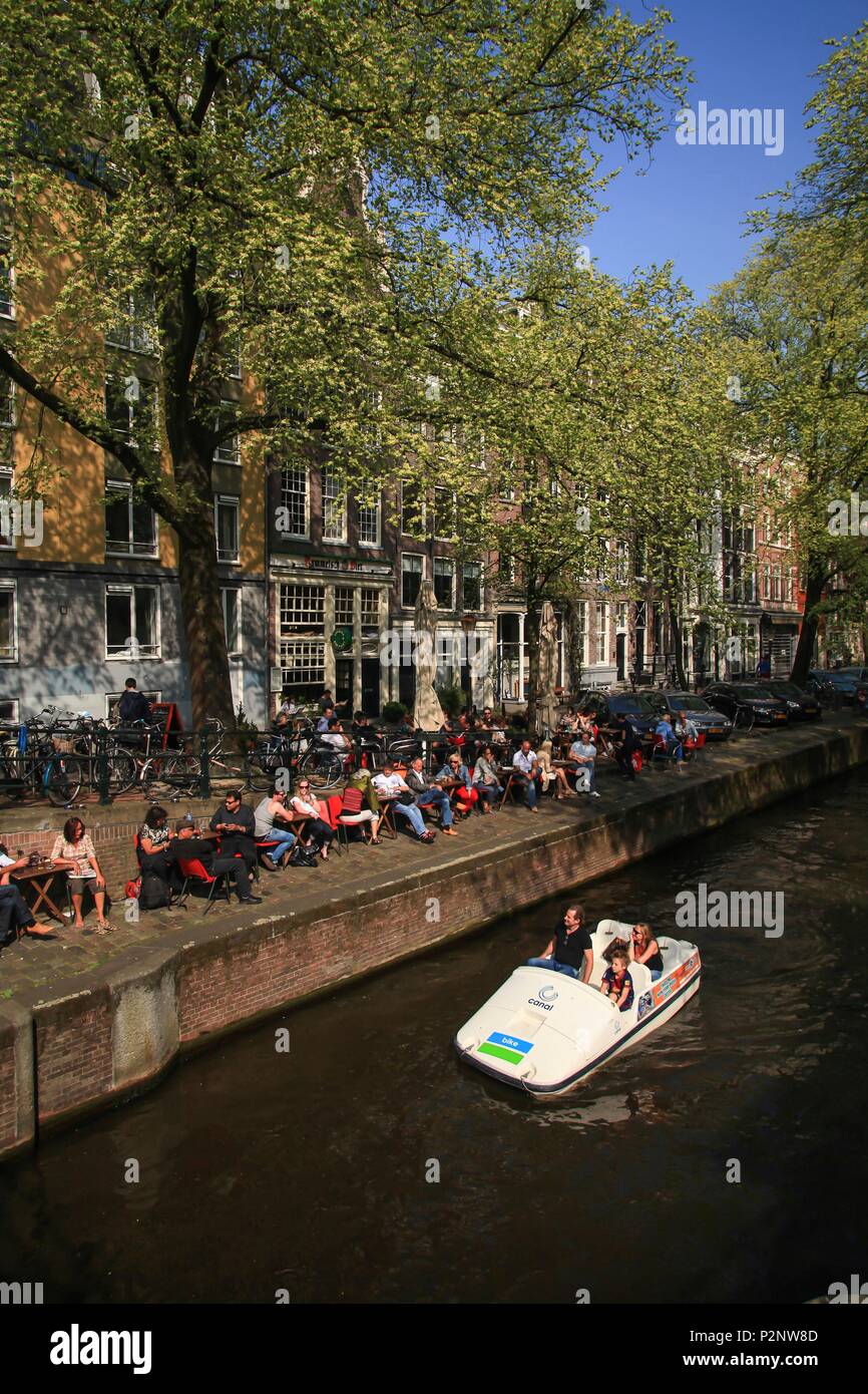 Niederlande, Provinz Nord Holland, Amsterdam, konzentrischen Kanälen im 17. Jahrhundert, als Weltkulturerbe der UNESCO. Stockfoto