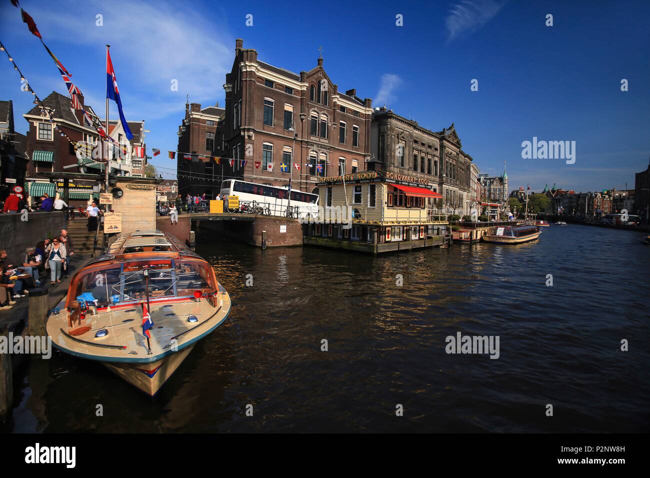 Niederlande, Provinz Nord Holland, Amsterdam, Rokin Rokin Straße am Kanal 116 Stockfoto