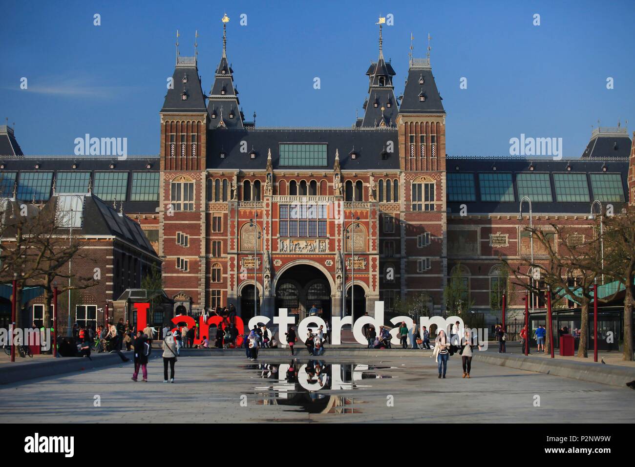 Niederlande, Provinz Nord Holland, Amsterdam, Amsterdam Struktur, die ich vor dem Rijksmuseum Stockfoto