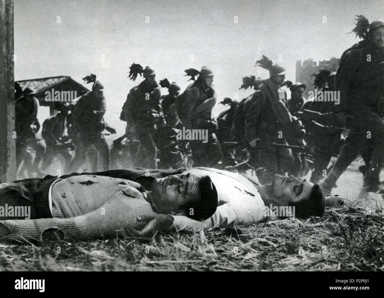 . Italiano: Foto di Scena finale Film La Grande Guerra. 1959. Unbekannt 37 Grandeguerra 2 Stockfoto
