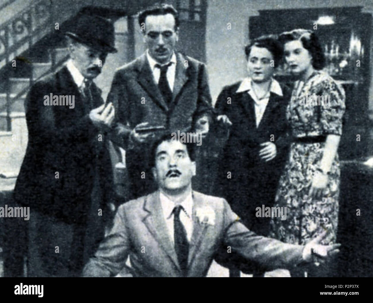 . Italiano: Non ti Pago! Foto di Scena. 1955. Unbekannt 65 Non ti Pago cast Stockfoto