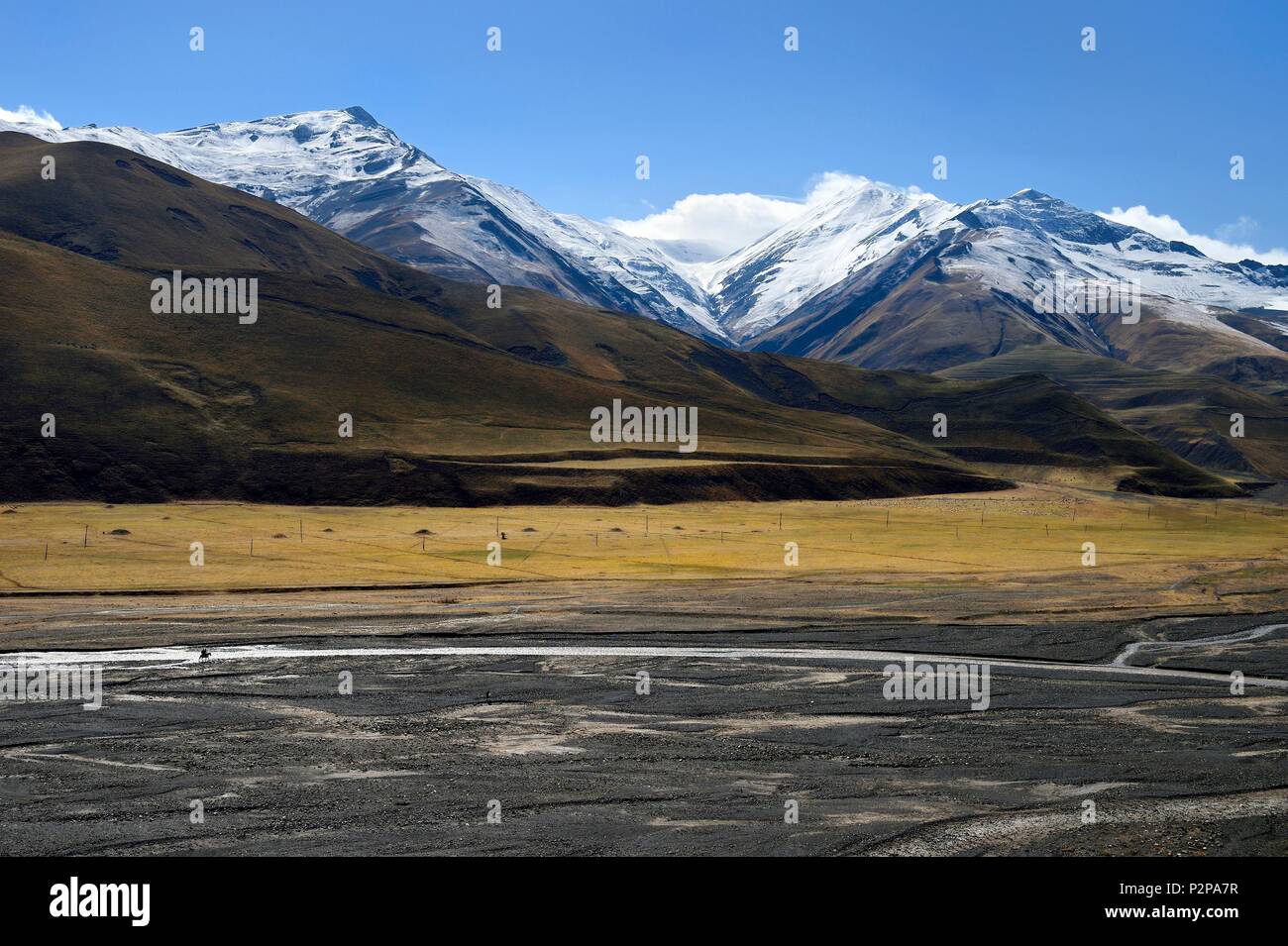 Aserbaidschan, Quba (Guba) Region, Großen Kaukasus Gebirge, das Tal entlang Richtung Khinalug Xinaliq Yolu Stockfoto