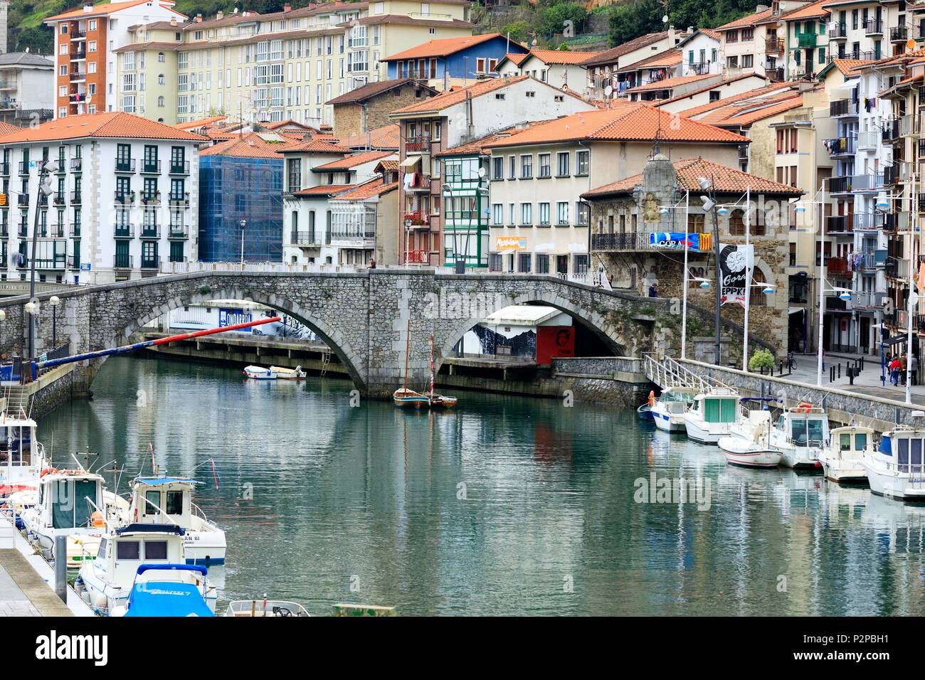 Spanien, Baskenland, Vizcaya, Lea-Artibai, Ondarroa Stockfoto