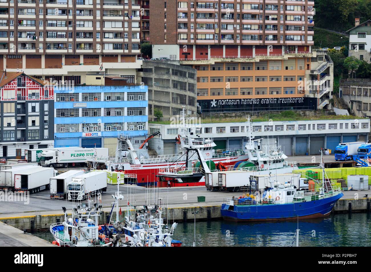 Spanien, Baskenland, Vizcaya, Lea-Artibai, Ondarroa Stockfoto