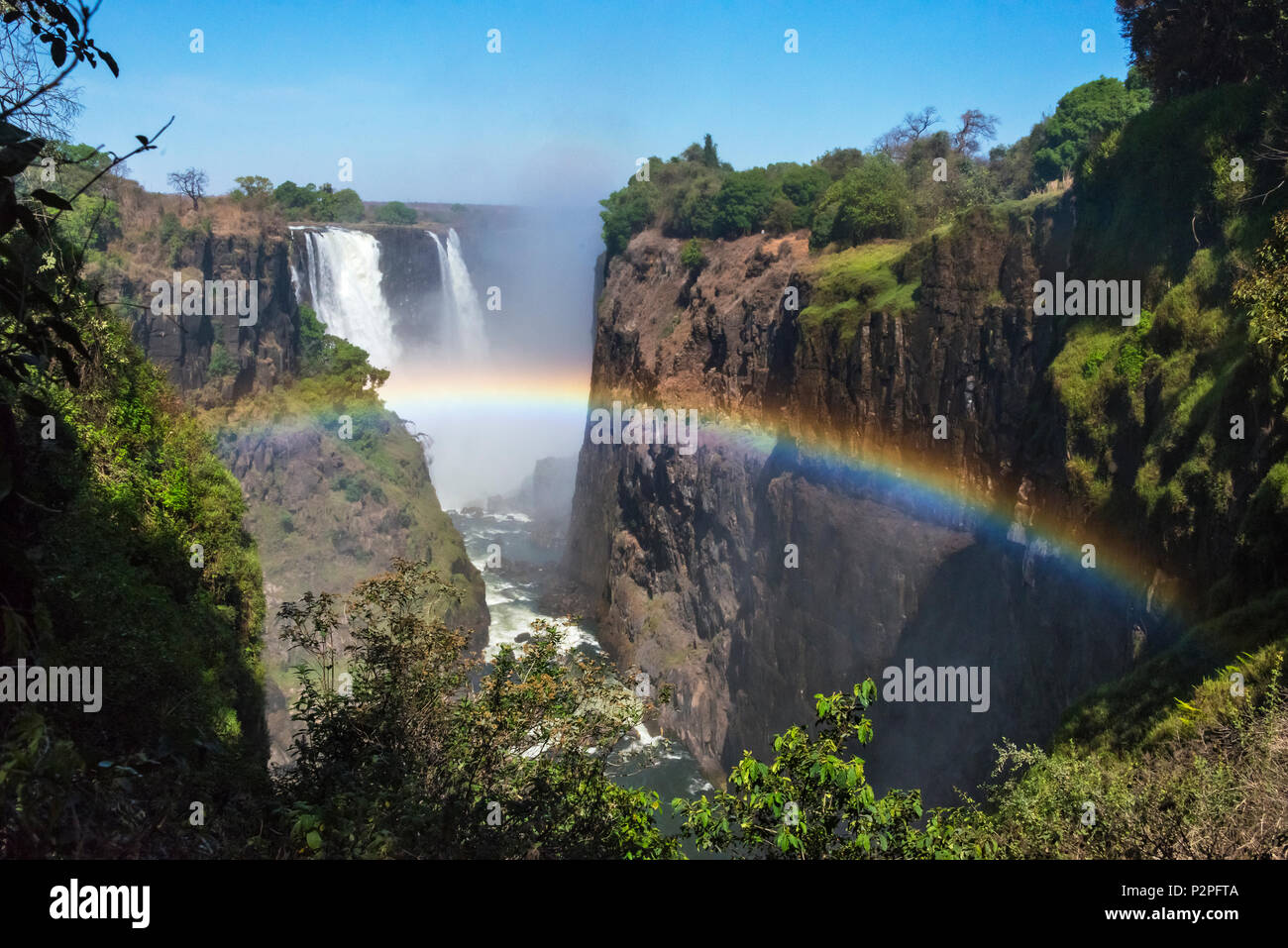 Viktoriafälle, Simbabwe Stockfoto