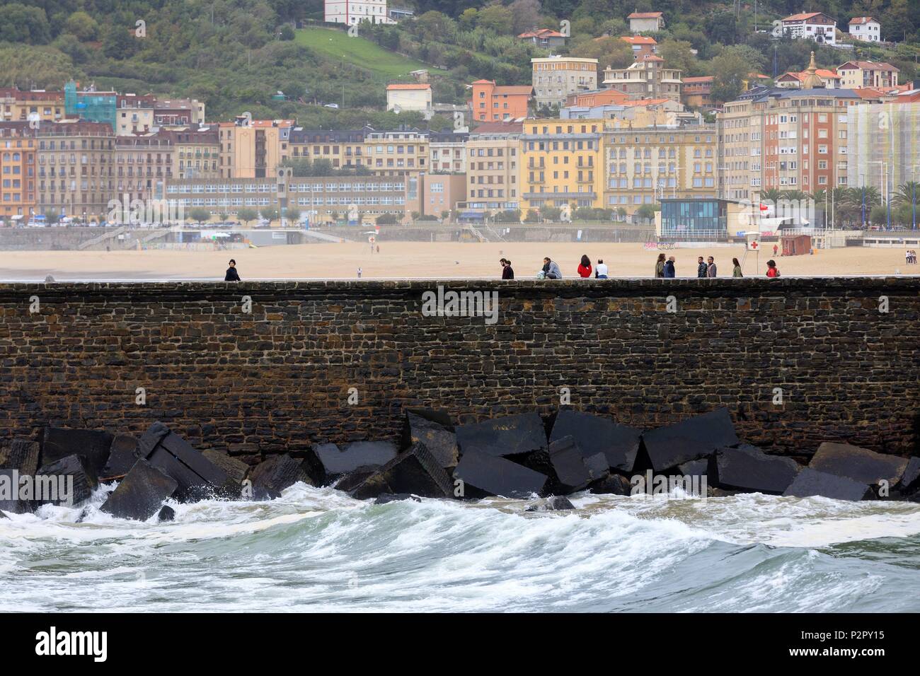 Spanien, Baskenland, Guipuscoa, San Sebastian, Jesus M Leizaola Straße Stockfoto