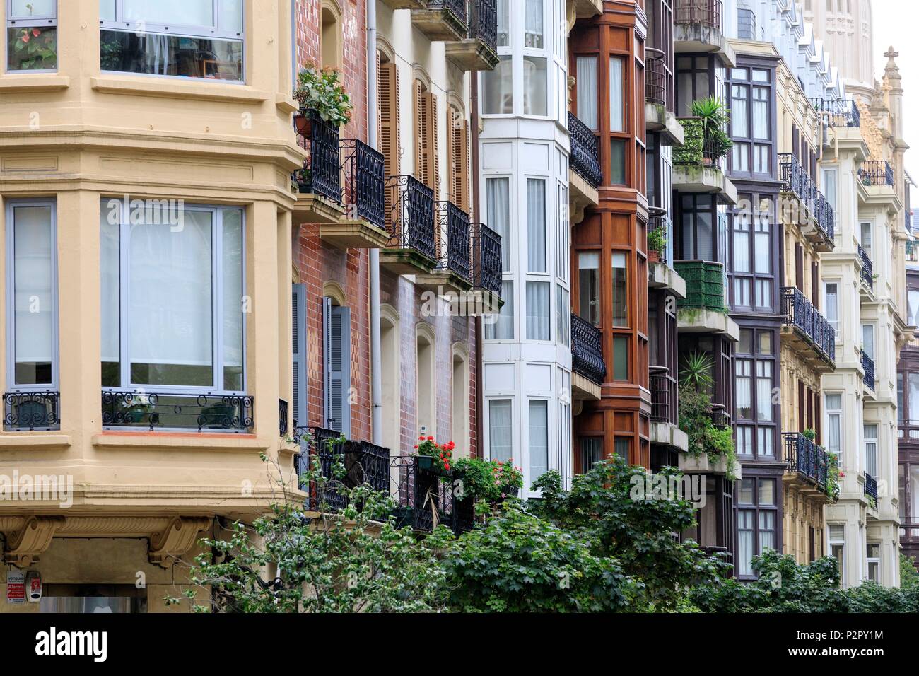 Spanien, Baskenland, Guipuscoa, San Sebastian, Altstadt, Foruen pasealekua Stockfoto