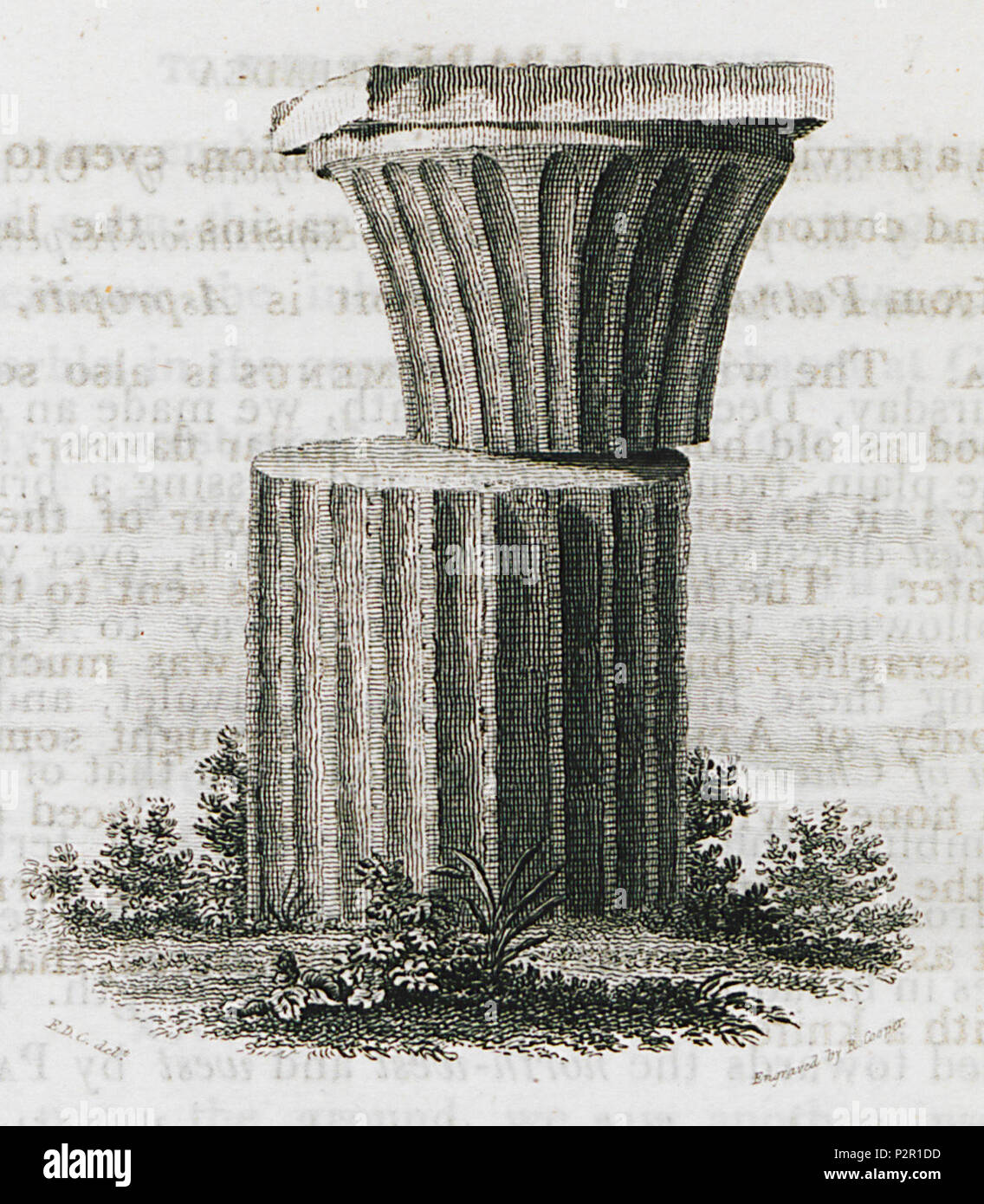 (Singular prüfstücks der griechischen Architektur) - Clarke Edward Daniel - 1816. Stockfoto