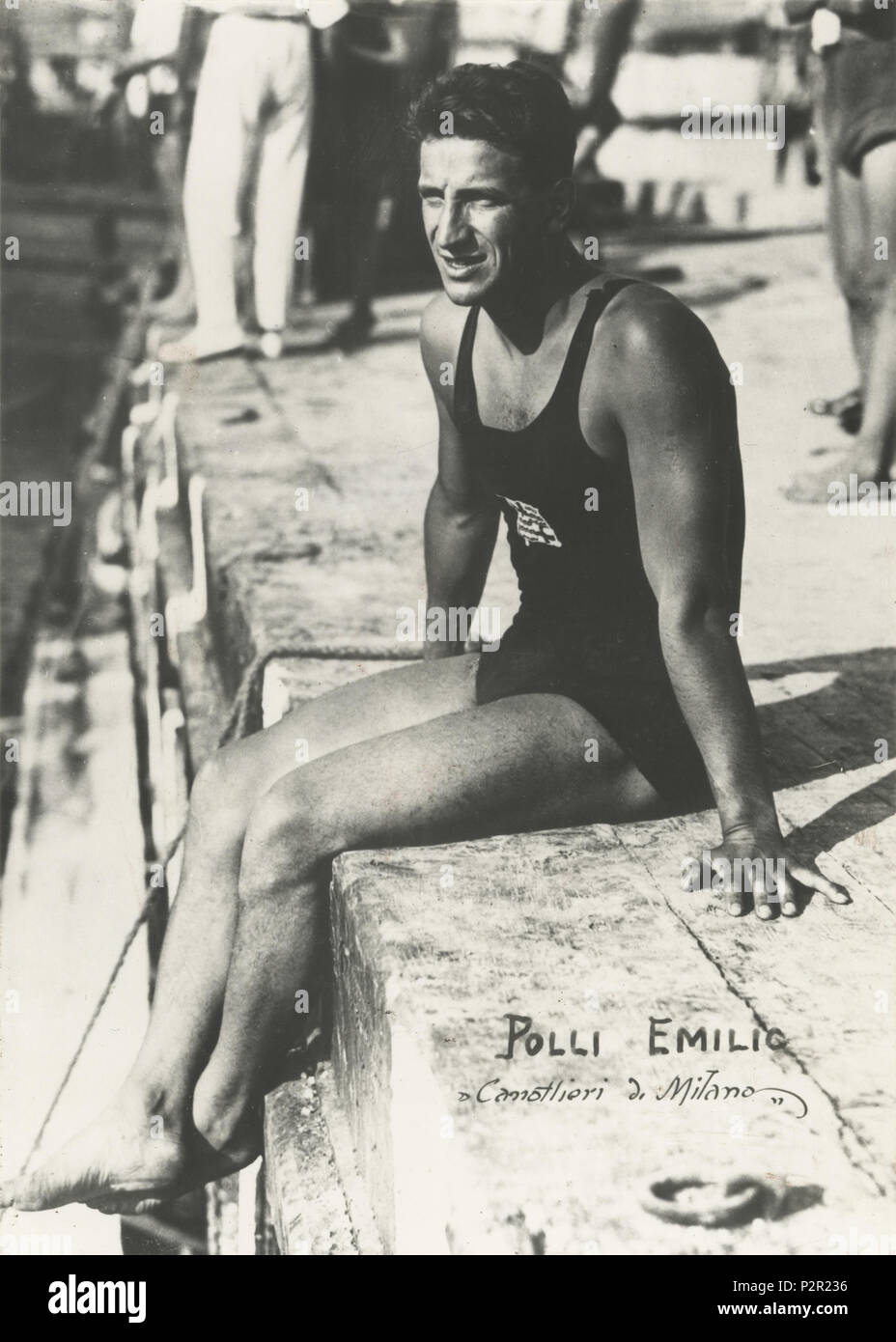 Englisch: Emilio Biotti olympischen Schwimmer italienischer Meister. 1919.  Gino Biotti (gestorben 1926) 25 Emilio Biotti Meister Stockfotografie -  Alamy