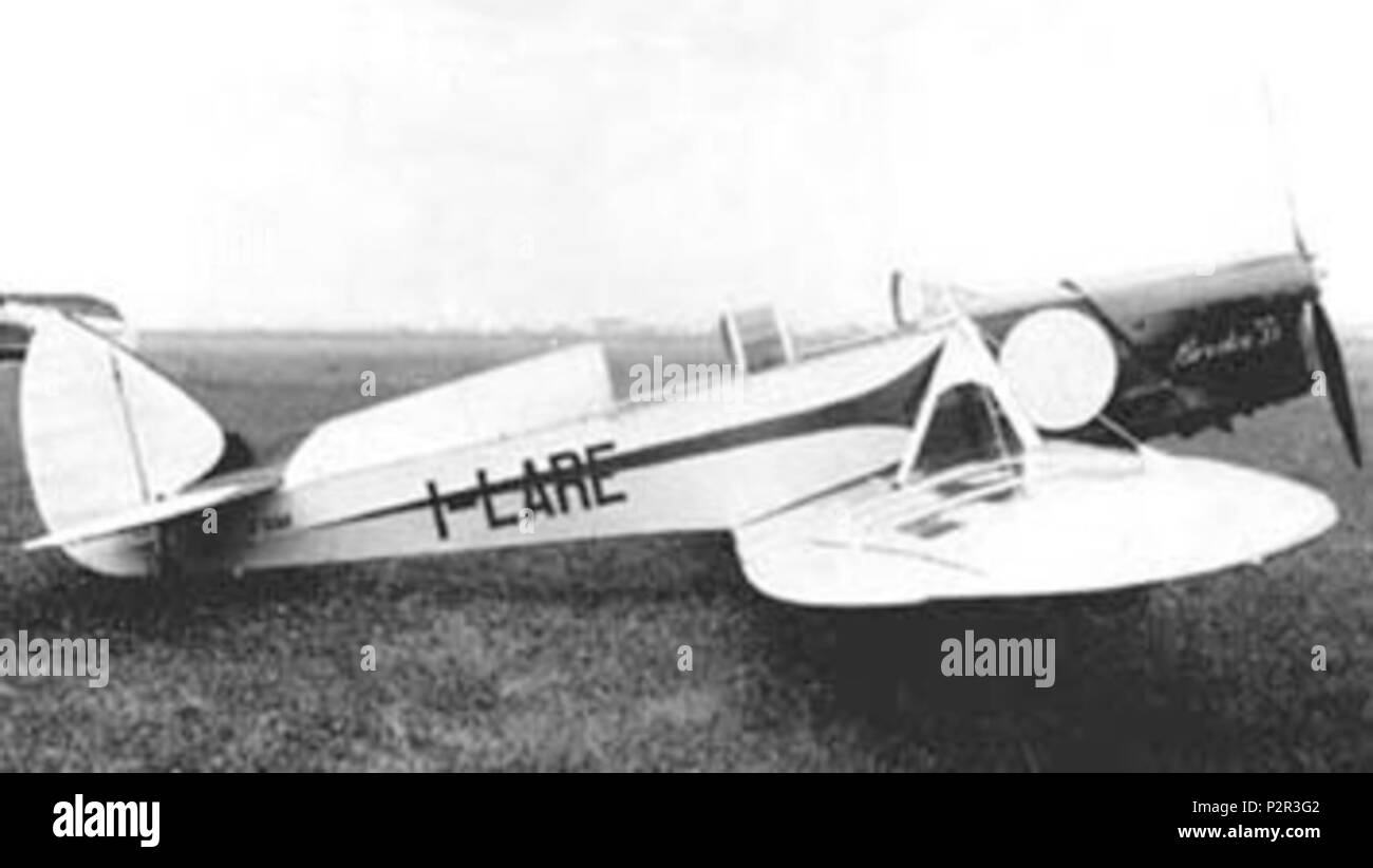 . Englisch: Italienische Breda Ba.33 Light Sport Aircraft. ca. 1930. Uncredited 12 Breda Ba.33 Stockfoto