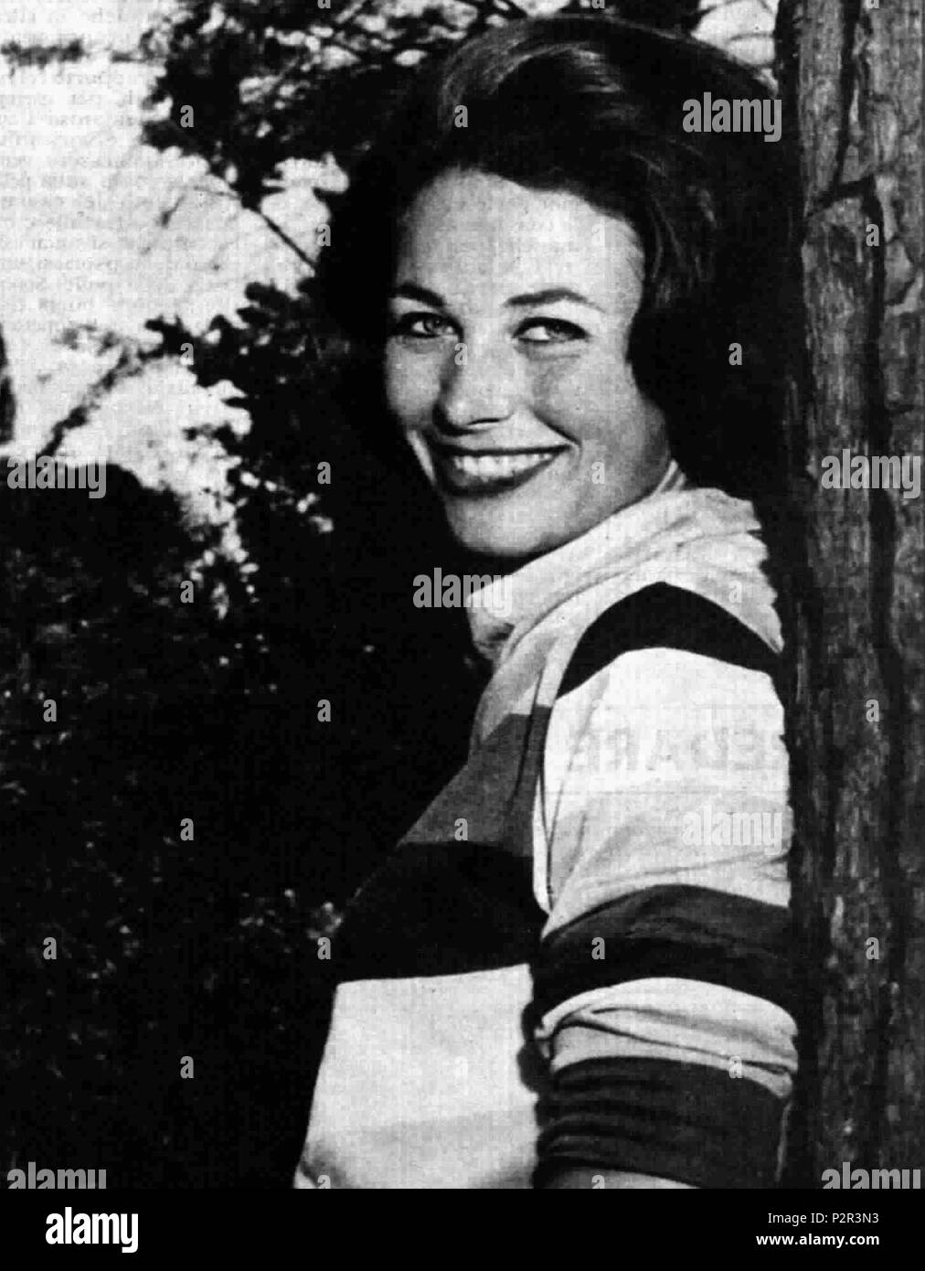 . Die italienische Schauspielerin Margherita Guzzinati. Juli 1965. Unbekannt 52 Margherita Guzzinati Stockfoto