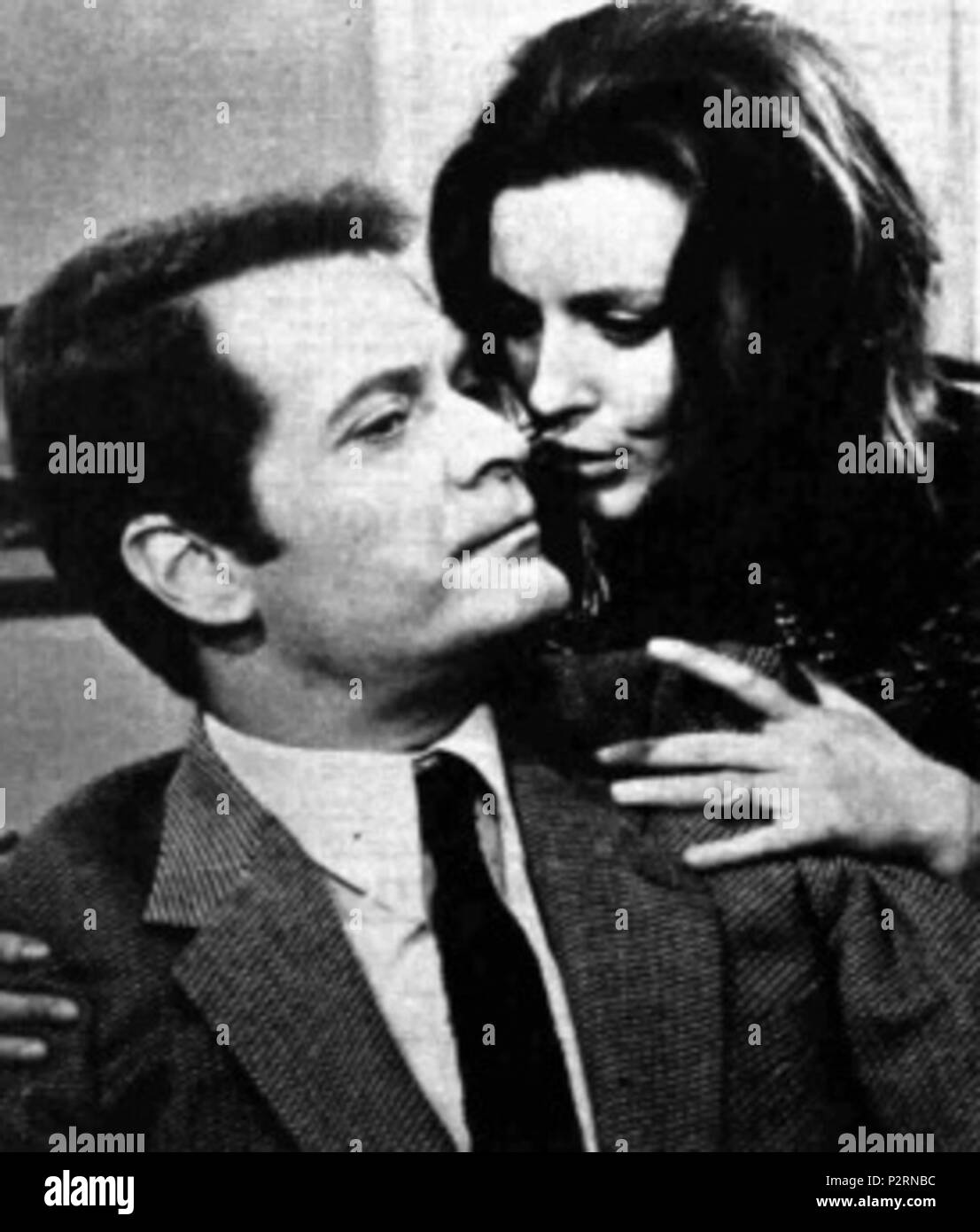 . Italienischen Schauspieler Sergio Fantoni und Ilaria Occhini. 25. April 1971. Unbekannt 82 Sergio Fantoni und Ilaria Occhini Stockfoto