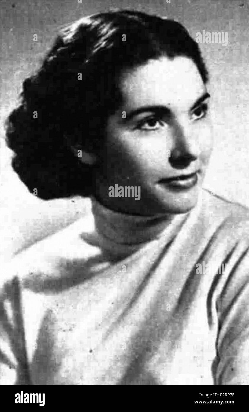 . Die italienische Schauspielerin Rosanna Carteri. 28. März 1954. Foto Villani77 Rosanna Carteri 54 Stockfoto