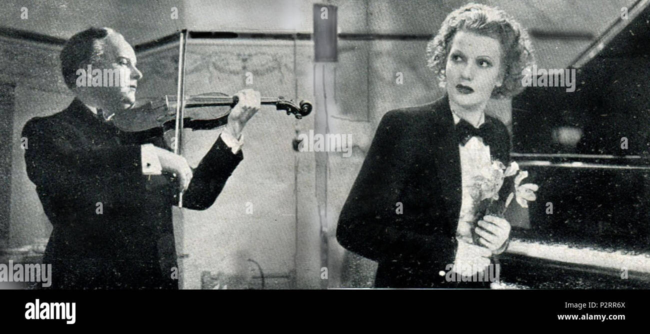 . Italiano: Vasa Prihoda e Isa Miranda in una donna tra Due Mondi - Produz. Astra Film Roma e Bayern - Monaco. regia Goffredo Alessandrini e Arthur M. Rabenhalt - 1936. 25. Mai 2017. Unbekannt 23 Donna 2 Mondi prihoda + Miranda Stockfoto