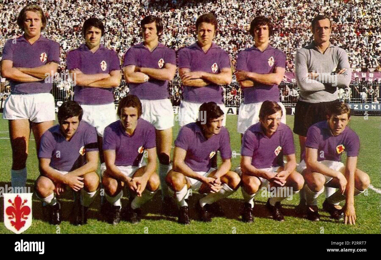 2 1970 - 71 Associazione Calcio Fiorentina Stockfoto