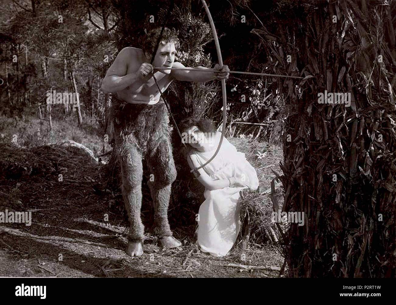 . Film noch von febo Mari in Il Fauno, einem italienischen Stummfilm. 1917. Unbekannt 27 Febo Mari 1917 Stockfoto