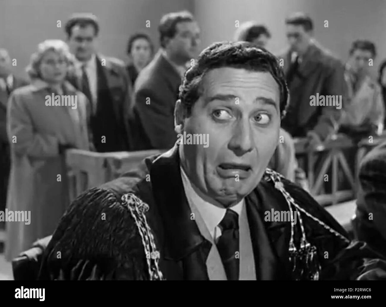 . Alberto Sordi in Buonanotte... avvocato! (1955). 1955. Unbekannt 4 Alberto Sordi - Buonanotte... avvocato Stockfoto