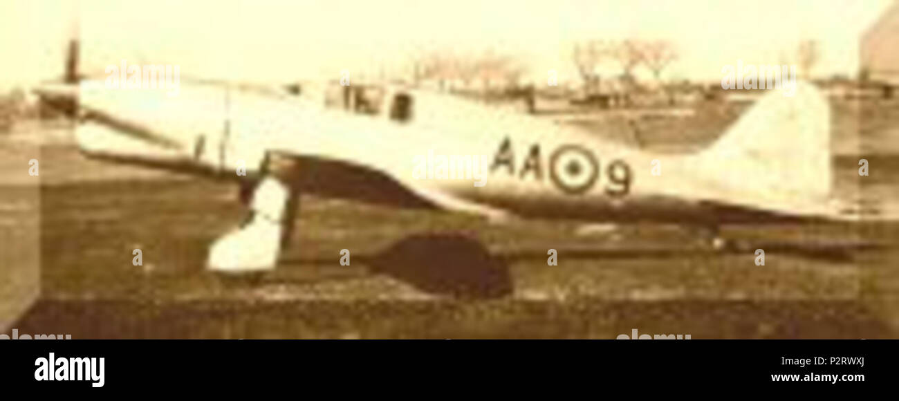 . Englisch: Italienisch Ambrosini S. 7 Trainer Flugzeuge. ca. 1940. Uncredited 6 Ambrosini S. 7 Stockfoto