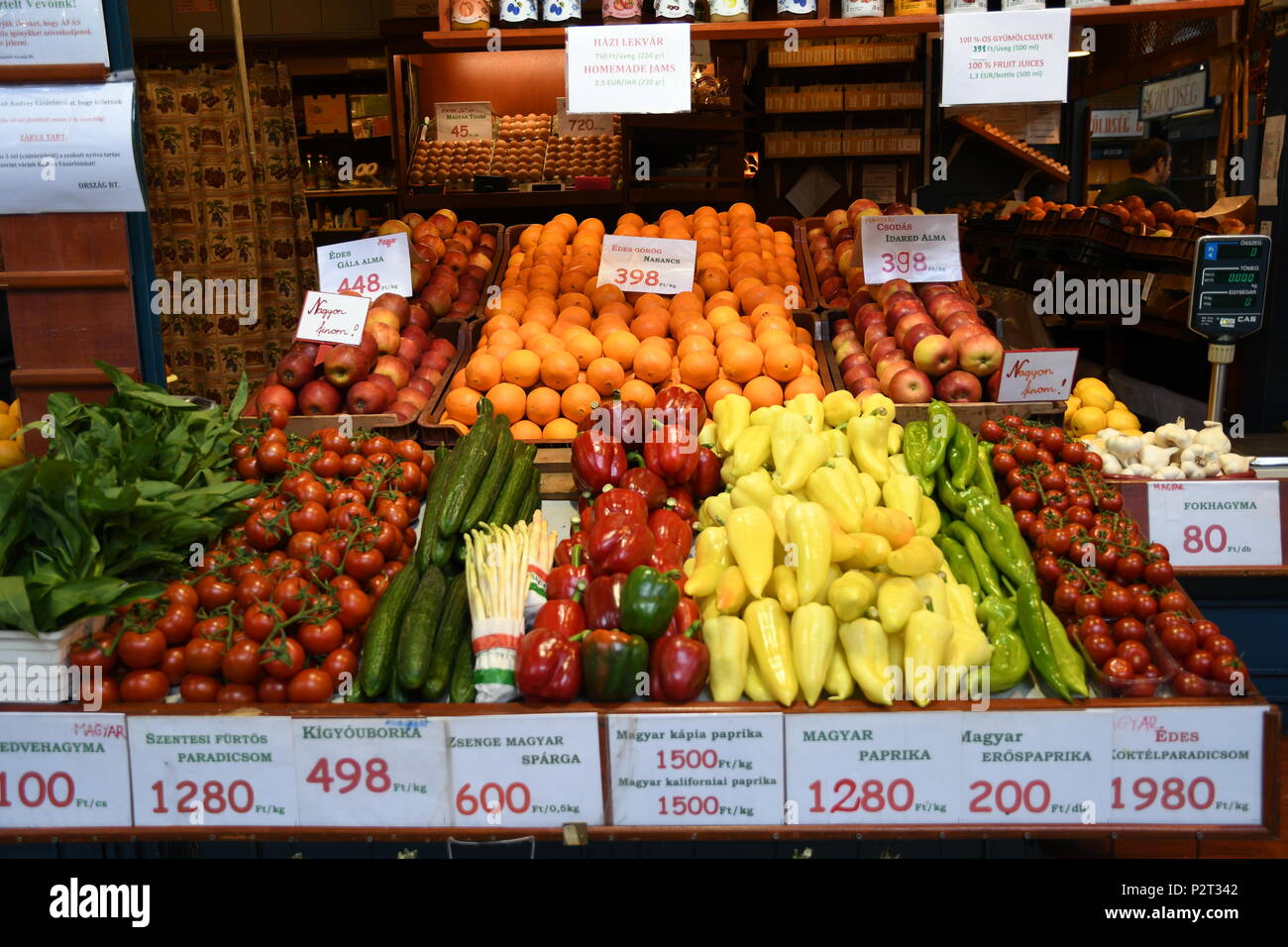 Central Market, Budapest Stockfoto